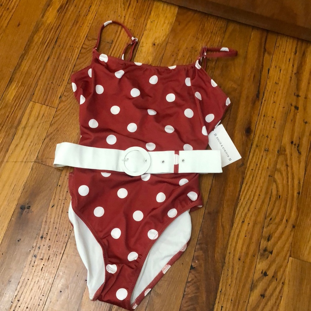 Solid & Striped one piece swimsuit